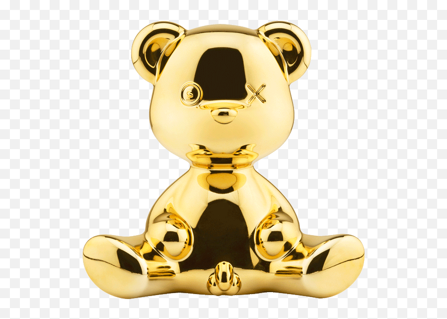 Qeeboo Lighting Collection Emoji,Gold Bear Emoji