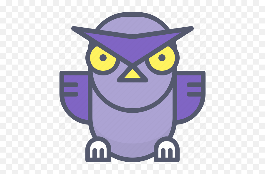 Angry Bird Night Owl Prepared Ready Study Icon - Download On Iconfinder Happy Emoji,Mouthless Emoji