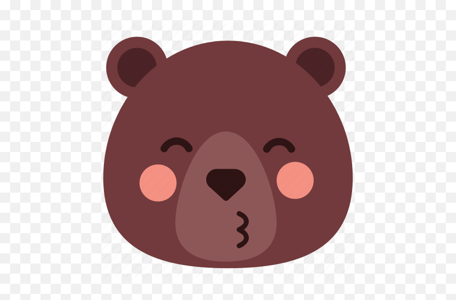 Bear Emoji Emoticon Heart Kiss Icon - Download On Iconfinder Big,Brown Heart Emoji