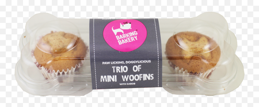 The Barking Bakery Trio Mini Uniced Woofins - Baking Cup Emoji,Emoji Baking Supplies