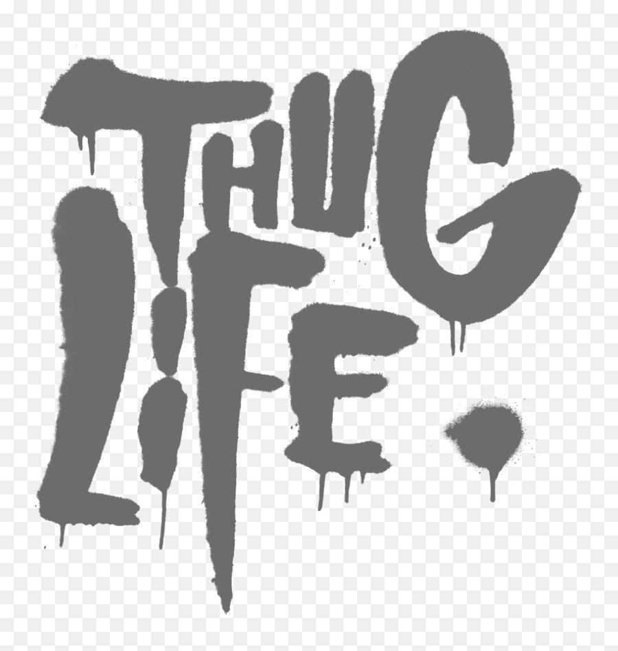 Free Thug Life Text Png Download Free Clip Art Free Clip - Thug Life Graffiti Png Emoji,Thug Life Glasses Emoji