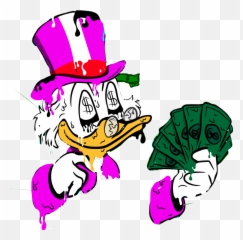 Scrooge Mony Remixed Art Sticker - Scrooge Mcduck Emoji,Scrooge Emoji
