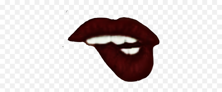 Lipsmouthlip Bite Sticker By Mislen Emoji,Biting Lip Emoji