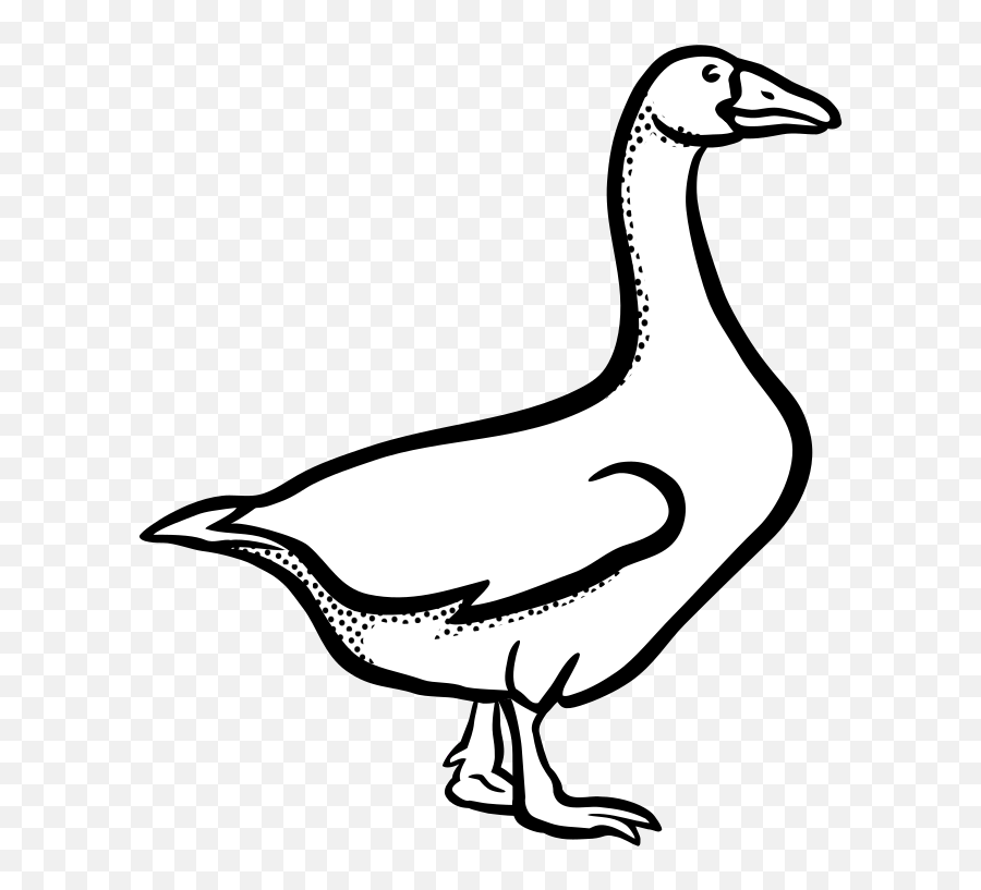 Goose Clipart Outline Goose Outline - Goose Clipart Emoji,Canadian Goose Emoji