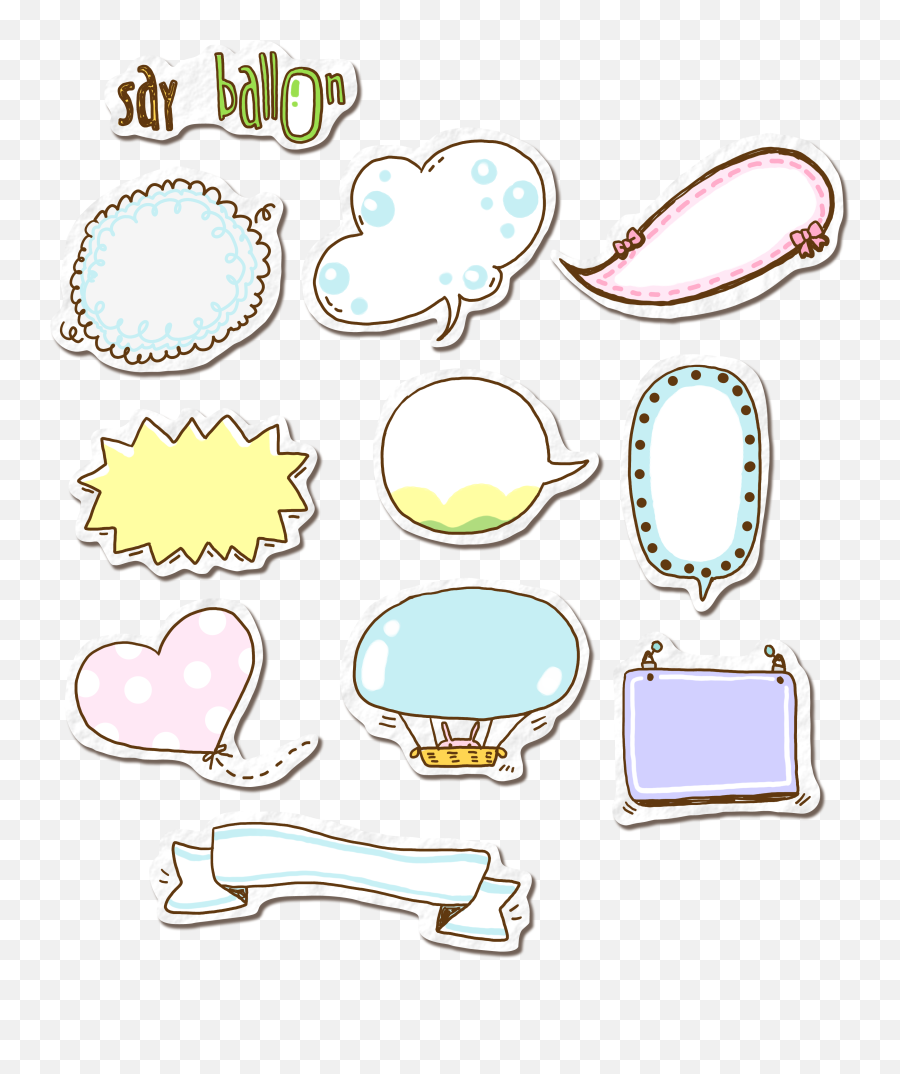 Download Box Cute Style Icons Color Text Notes Clipart Png - Box Style For Notes Emoji,Raccoon Emoticon Text