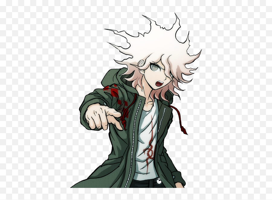 Kajiwoto - Nagito Komaeda Sprites Emoji,Eric Andre Emoji