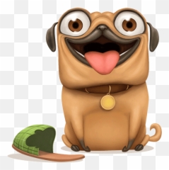 Hulk The Pug - Cartoon Emoji,Emoji For Hulk
