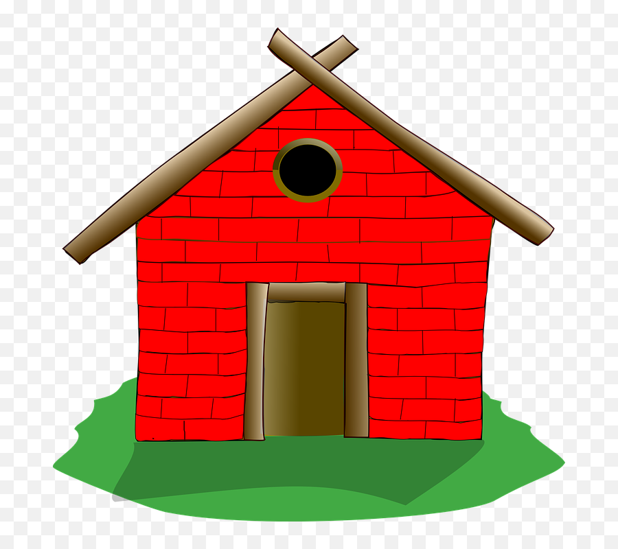 Red Brick House Clipart Danaspdg Top - Brick House Clipart Emoji,House Emoji Transparent