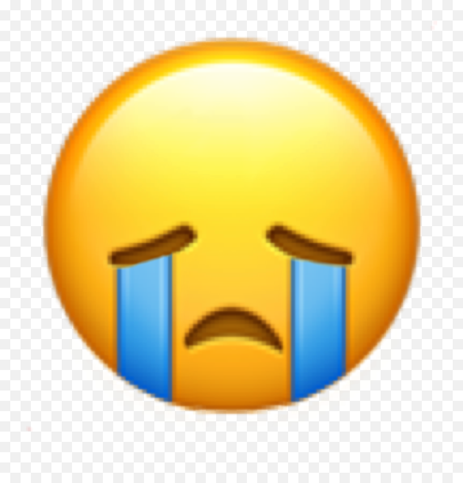 Iphoneemoji Sad Crying Emoji Sticker By Inactive - Dot,Crying Emoji Png