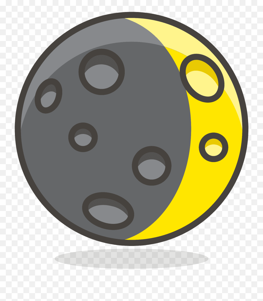 Waxing Crescent Moon Emoji Clipart - Dot,Cresent Moon Emoji