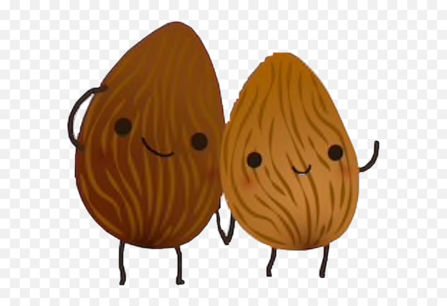 Nuts Sticker Challenge On Picsart - Almond Cartoon Emoji,Brown Emoticon That Looks Like A Nut
