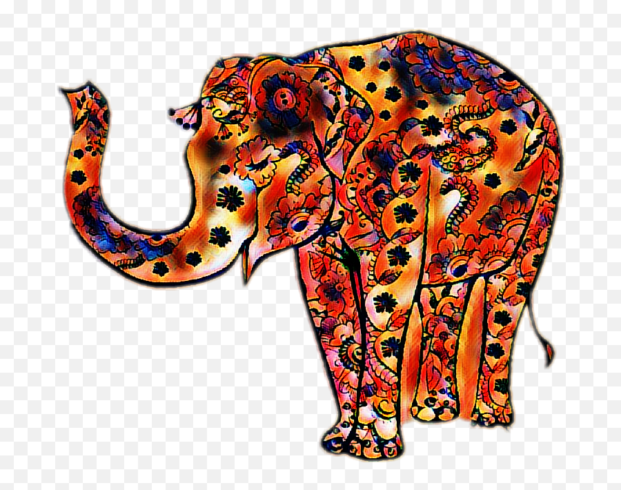 Elephant Elephants Hindi Henna Sticker - Animal Figure Emoji,Elephants Emoji