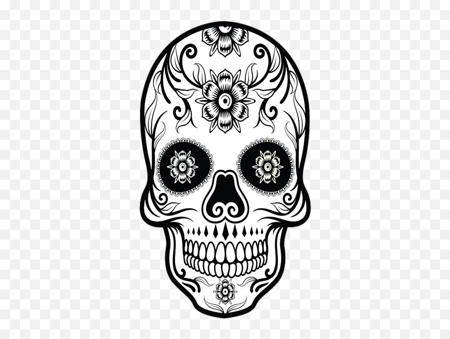 Drawing Day Of The Dead Skull Clipart - Drawing Day Of The Dead Skulls Emoji,Dead Skull Emoji