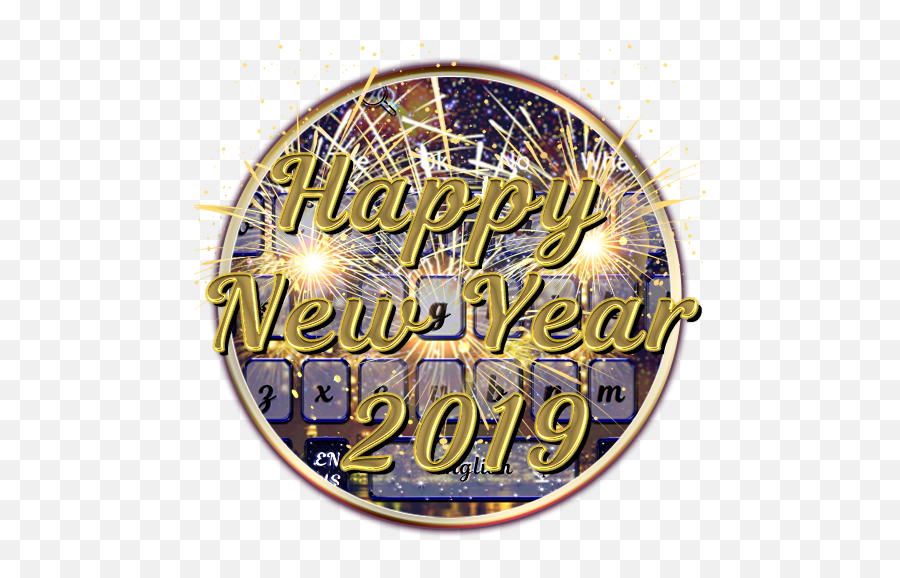 Happy New Year 2019 Keyboard Theme Amazoncouk Appstore - New Year Emoji,New Year Emojis 2019