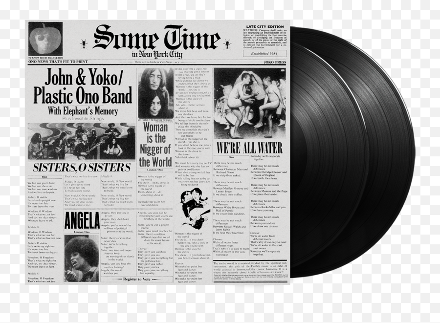 New York City 2lp - John Lennon Yoko Ono Sometime In New York City Emoji,Club Mtv Love And Emotion