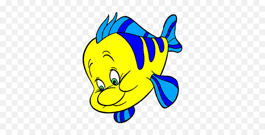 Fish Little Mermaid Clipart Kid 3 - Clipart Flounder Emoji,Little Mermaid Emoji