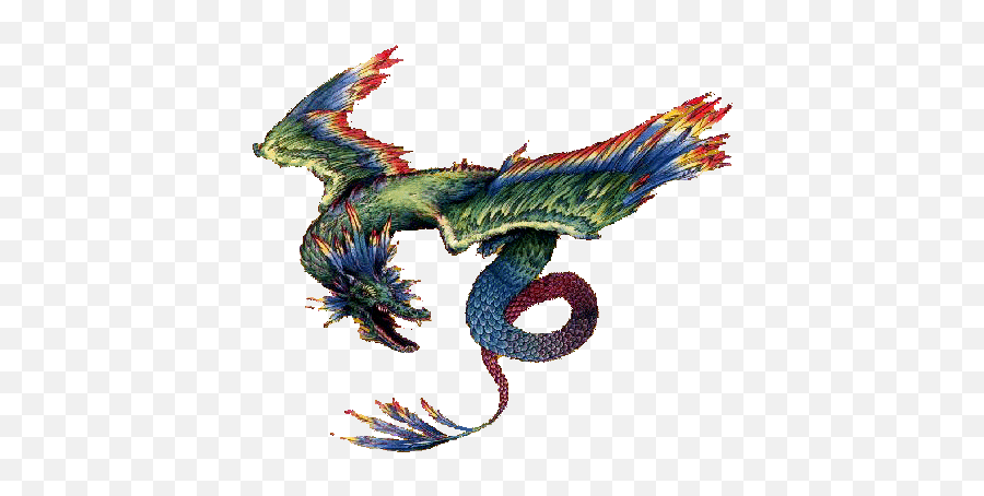 Mythological Amphiptere A - Feathered Serpent Emoji,Mythological Creature Of Emotion
