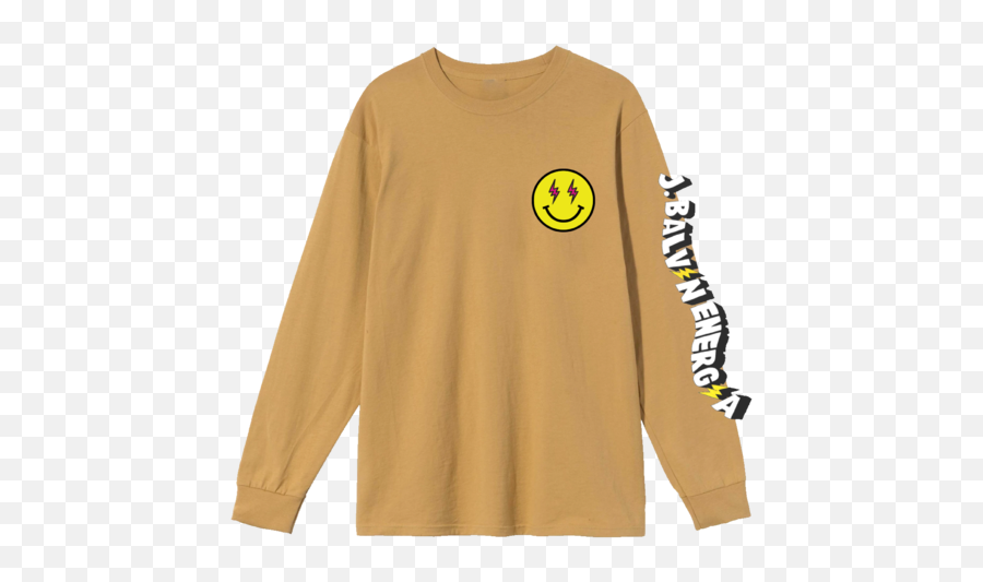 Spotify Exclusive - J Balvin Energia Longsleeve U2013 J Balvin Long Sleeve Emoji,Real Emoji Black Belly Shirts