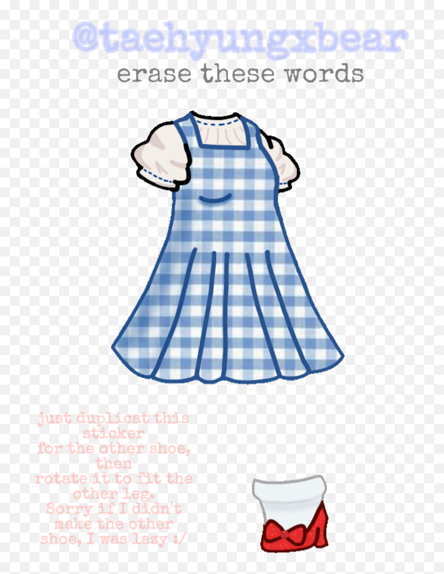 Hereu0027s A Gacha Wizard Of Oz Dorothy Outfit I Only Made - Frock Emoji,The Wizard Of Oz In Emojis