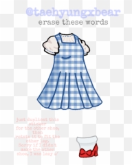 Hereu0027s A Gacha Wizard Of Oz Dorothy Outfit I Only Made - Frock Emoji,The Wizard Of Oz In Emojis