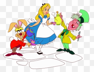 Stopwatch Clipart Alice In Wonderland - Alice In Wonderland Mad Hatter Tea Party Clipart Emoji,Alice In Wonderland Emojis