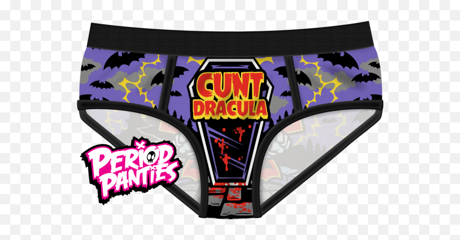 Cnt Dracula Period Panties Emoji,Kitty Emoticon Panties