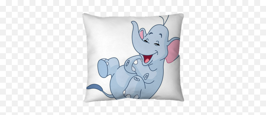 Laughing Elephant Throw Pillow U2022 Pixers - We Live To Change Emoji,Elphant Emoticon