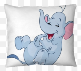 Laughing Elephant Throw Pillow U2022 Pixers - We Live To Change Emoji,Elphant Emoticon
