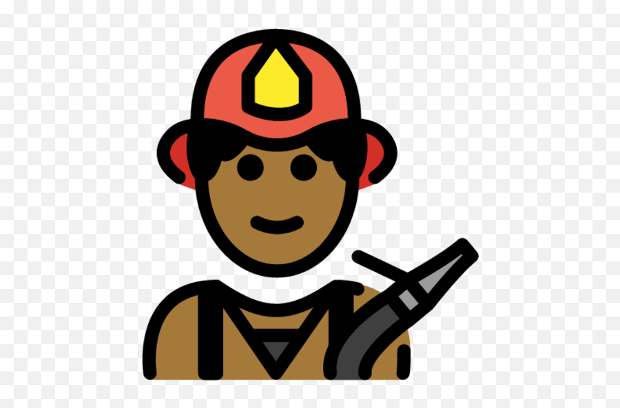 Firefighter Medium - Dark Skin Tone Emoji Download For,Darkskin Emoji Shrugging
