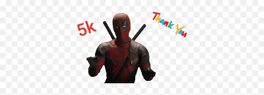 Thank You Very Much All For 5k Followers Gif Emoji,Deadpool Emojis Background