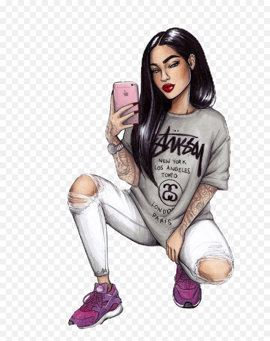 Isagonzl469 Stickers Selfie Girl Sticker By Isabel Emoji,Shoe And Phone Emoji