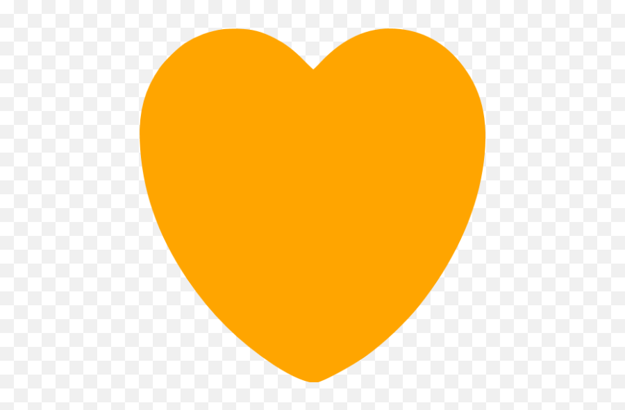 Orange Heart 58 Icon - Free Orange Heart Icons Emoji,Blue Heart Emoji Twitter