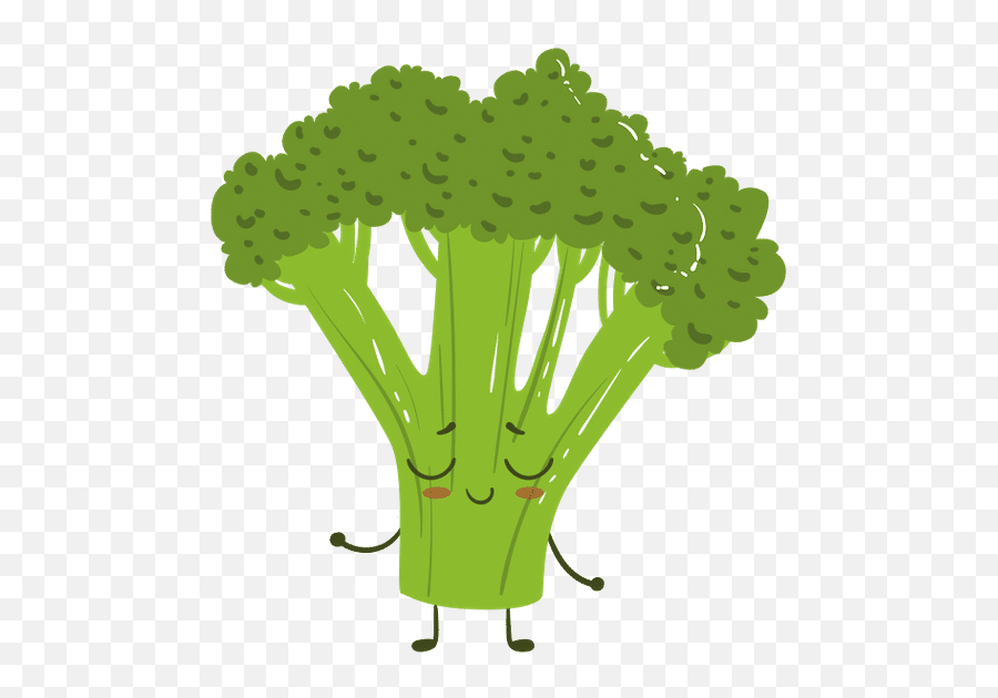 Kawaii Cartoon Broccoli - Canva Emoji,Brocoli Emoji