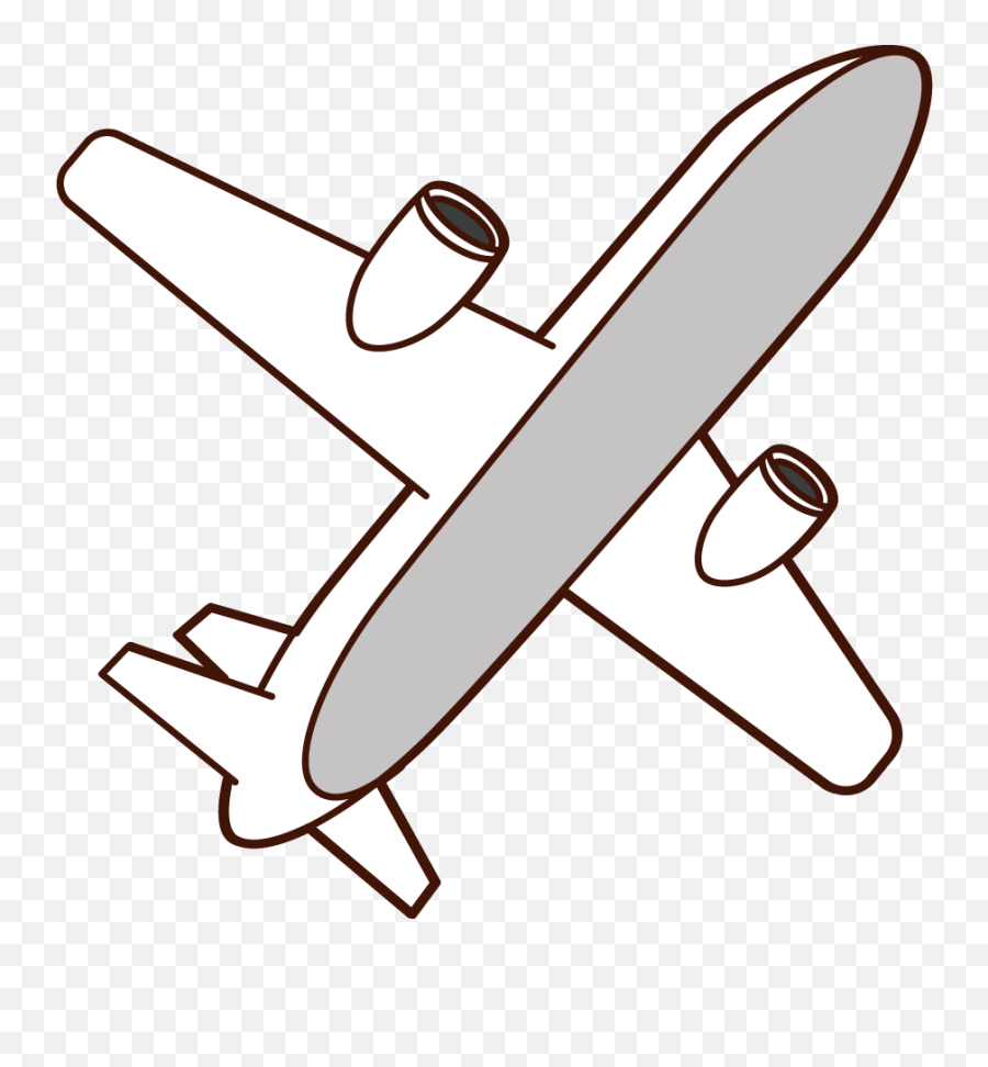 Illustration Of The Airplane Looked Up From The Bottom Emoji,Airplane Taking Off Emoji
