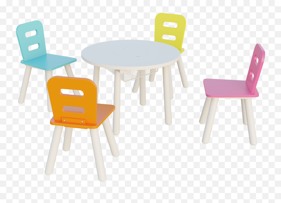 Table And Chairs Set For Kids - Blender Market Emoji,Emoji Table