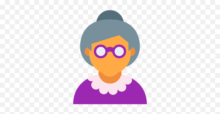 Grandma Icon U2013 Free Download Png And Vector - Transparent Old Woman Icon Emoji,Grandma Emoji