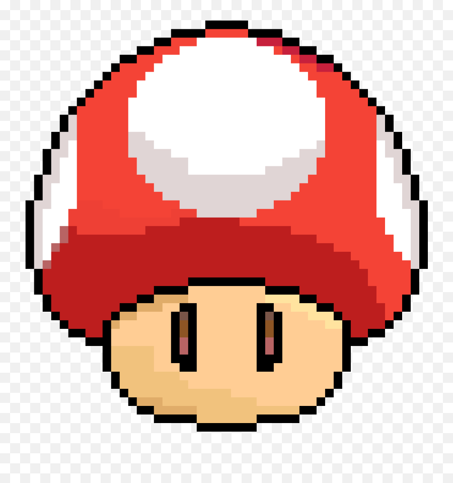 Pixel Art Anime Face Png Download - Mario Mushroom Pixel Art Emoji,Thinking Emoji Fidget Spinner Gif