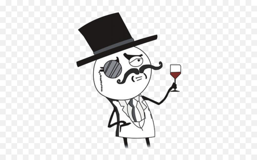 Monocle Meme Transparent Png Image - Drink Like A Sir Emoji,Emoji Movie Meme