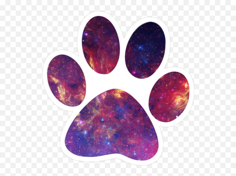 Paw Galaxy Tumblr Sticker By U2022giveawayu2022 - Vet Tech Png Free Clipart Emoji,Galaxy Emoji Tumblr