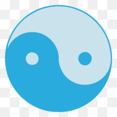 Blue Yin Yang - Yin Yang Png Emoji,Yin & Yang Emoji