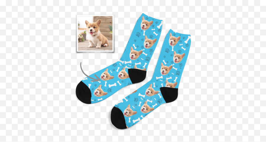 Custom Face Socks - Dog Clothes Emoji,Key Emoji Socks