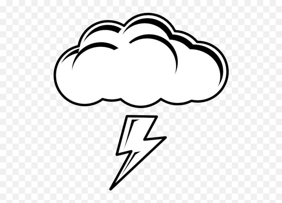 Thunderstorm Clipart Animated Thunderstorm Animated - Cloud Clipart Black And White Png Emoji,Skelton Emoji