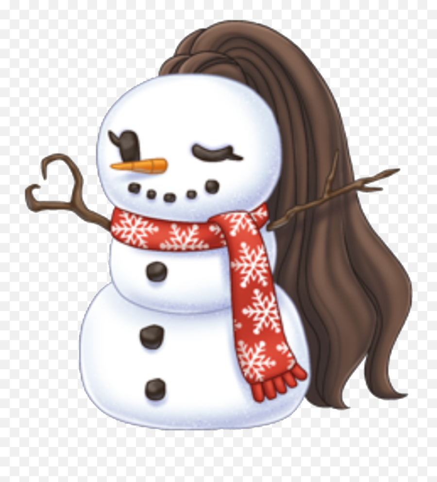 Arimoji Snowman Scarf Sticker By Ariana Locks - Arimoji Christmas Emoji,Snowman Emoji