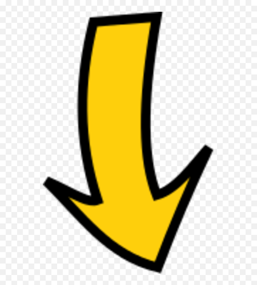 Free Picture Of An Arrow Pointing Down - Transparent Gold Arrow Png Emoji,Yellow Right Arrow Emoji