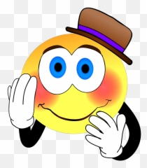 The Practical - Embarrassed Blush Emoji,Hat Tip Emoticon