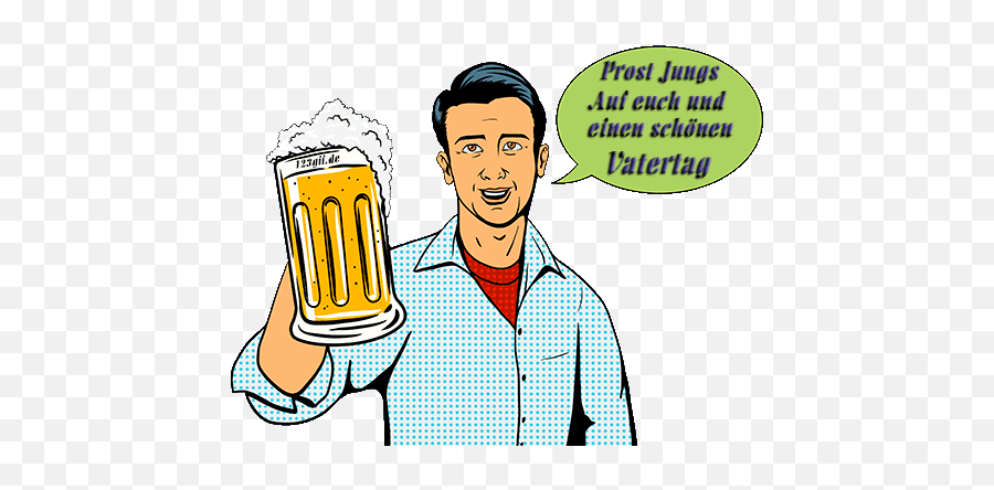 Kostenlose Vatertag Bilder Gifs Grafiken Cliparts - Man Giving Beer Cartoon Emoji,Emoticons Beweglich Whatsapp