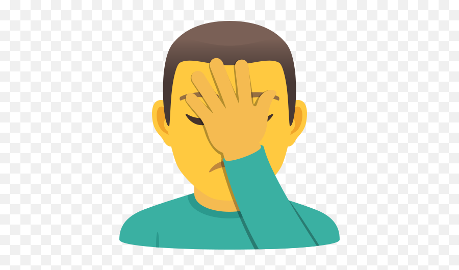 Emoji U200d Pretending Man To Copy Paste Wprock - Joypixels Facepalm Man Gif,Praying Emoji Png