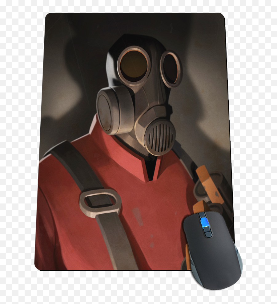 Valve Storepyro Portrait Mousepad - Pyro Portrait Tf2 Emoji,Balloonicorn Tf2 Png Emoticon