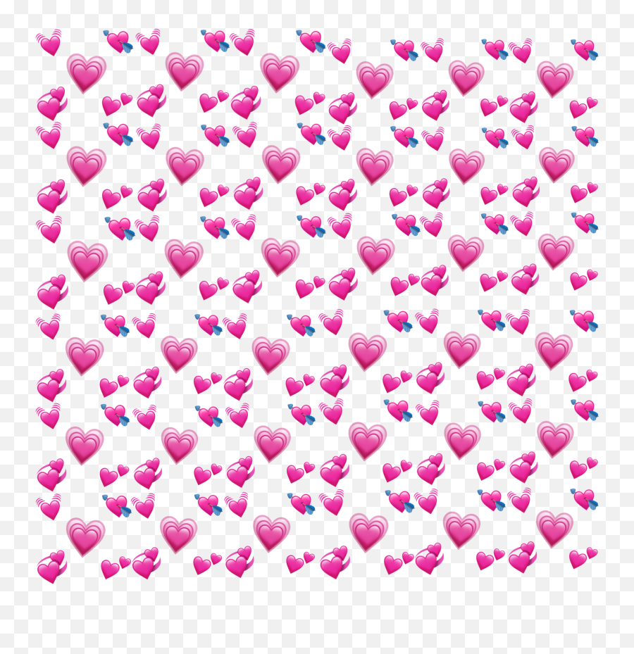 Heart Hearts Emoji Emojis Pink Iphoneemoji Pinkheart - Heart Emoji Meme Png,Heart And Smiley Emojis