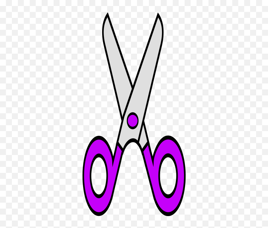 Scissors Clip Art Purple Education Supplies Scissors - Clipartix Pair Of Scissors Clipart Emoji,Scissors Emoji